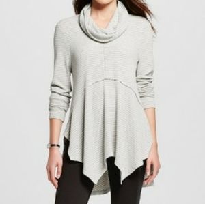 🆕⭐ Oatmeal cream cowl neck asymmetrical sweater